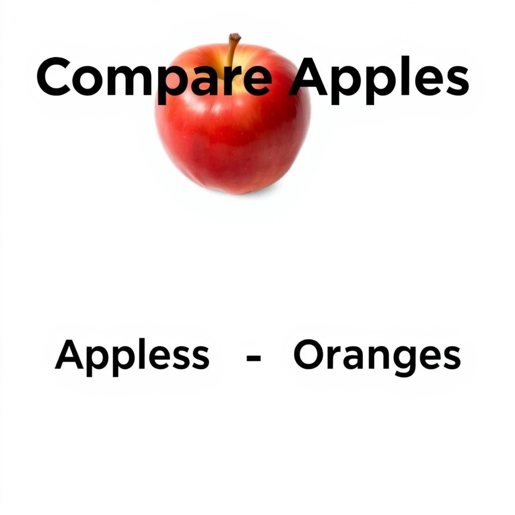 Entendendo "Compare Apples And Oranges" Um Idioma Essencial em Inglês