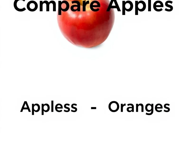 Understanding the idiom Compare Apples And Oranges
