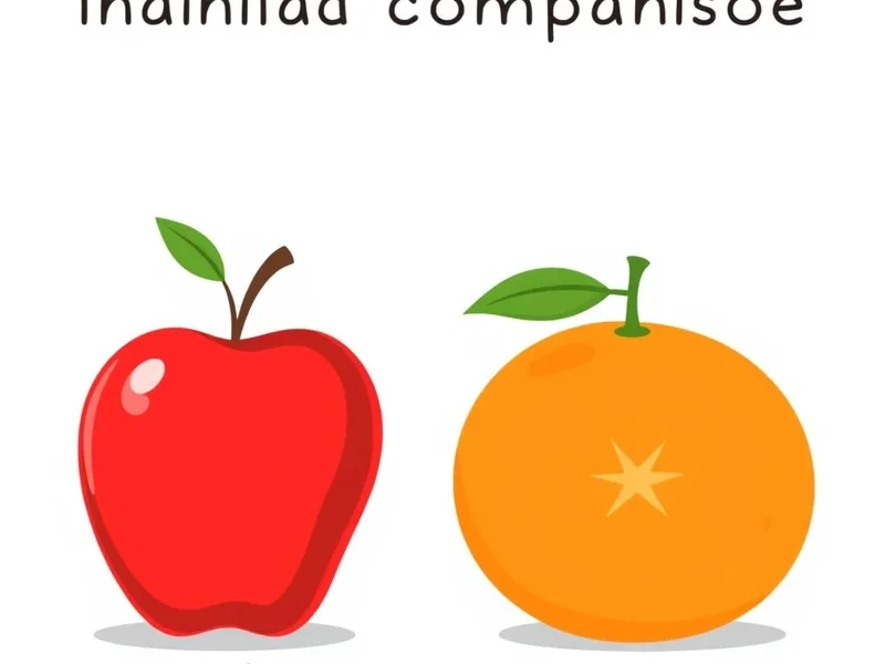 Understanding the idiom Compare Apples And Oranges