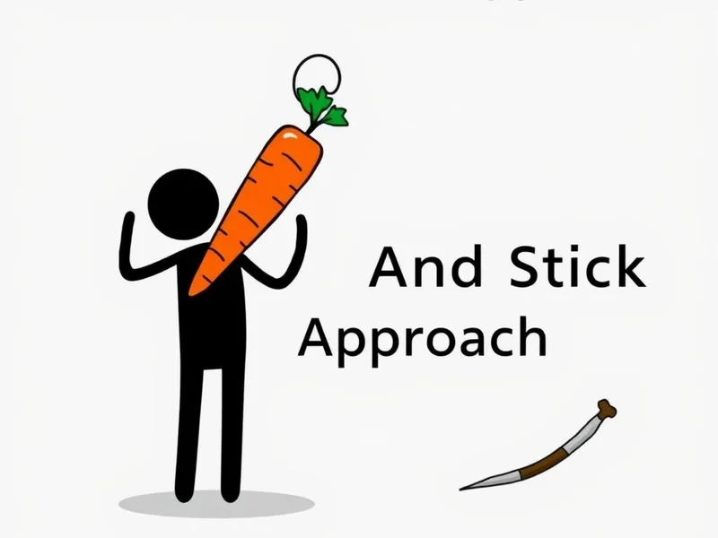 Illustration of the Carrot And Stick Approach