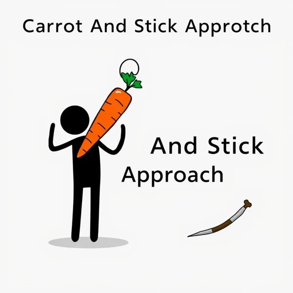 Illustration of the Carrot And Stick Approach