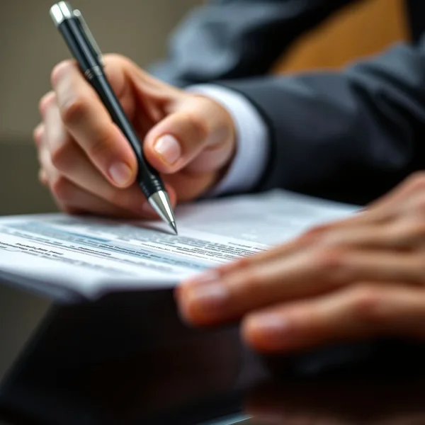 Image showing someone carefully reviewing a document, illustrating the meaning of Dot The I's And Cross The T's