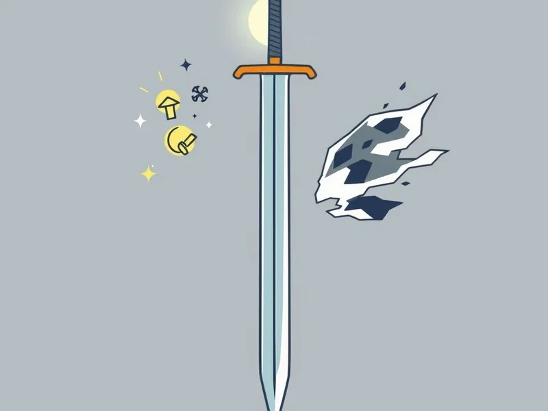 A sword with two sharp edges, illustrating the idiom "Double-Edged Sword"