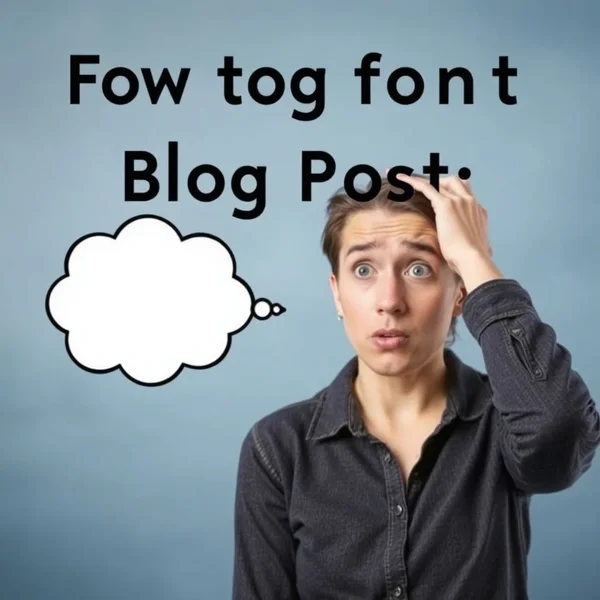 Image showing someone looking confused, trying to remember something, with the text "Draw A Blank"