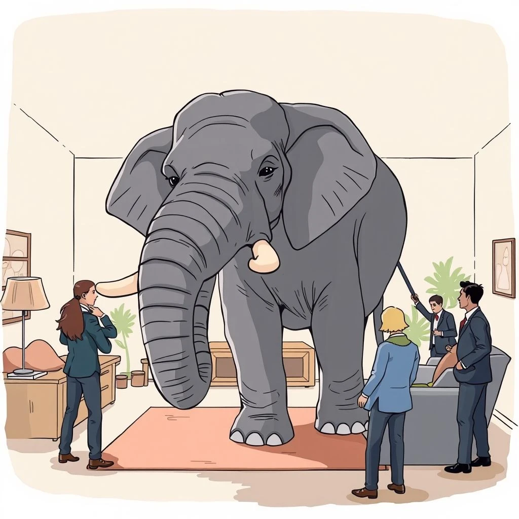 Entiende el Elephant In The Room Modismo esencial inglés