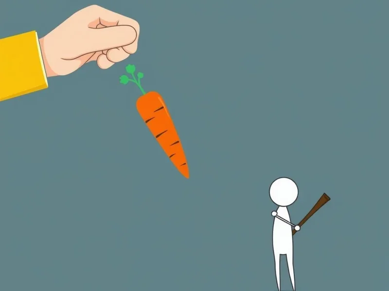 Illustration of the Carrot And Stick Approach