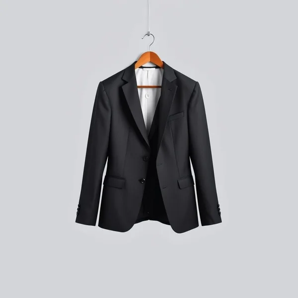 Um terno vazio pendurado em um cabide, simbolizando o idioma "Empty Suit"