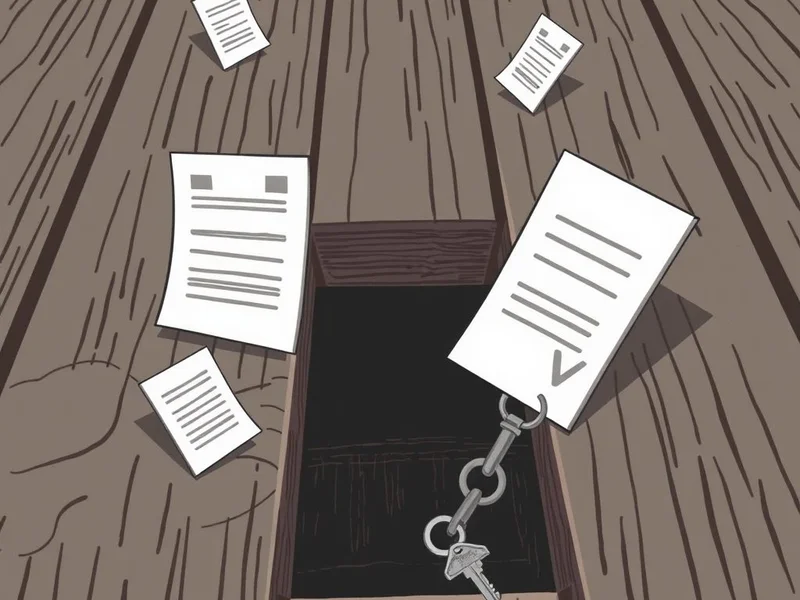 Illustration of items falling through floorboards to represent the idiom Fall Through The Cracks