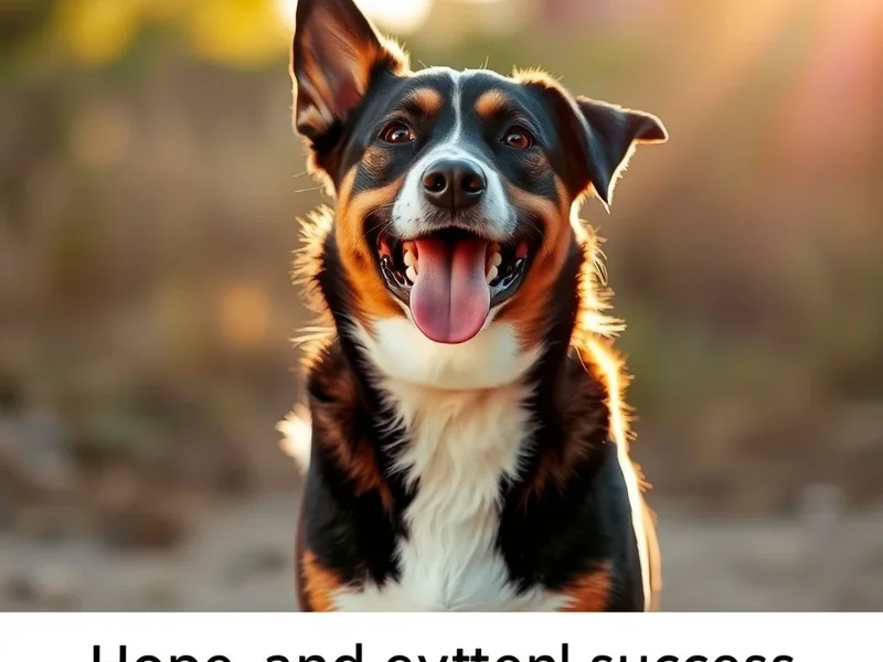 A happy dog basking in sunshine, illustrating the idiom "Every Dog Has Its Day"