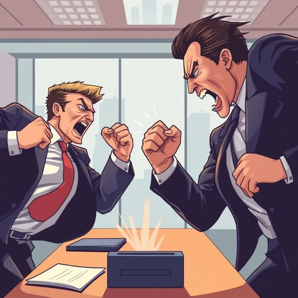 Illustration of Cut-Throat Competition in a business setting