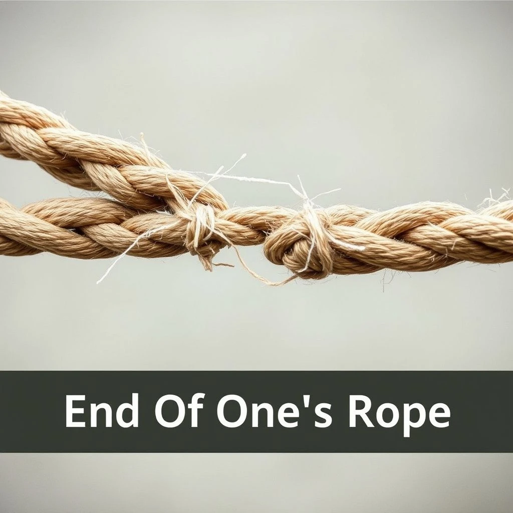 End Of One's Rope' Hiểu Ý nghĩa và Cách dùng cho người học tiếng Anh