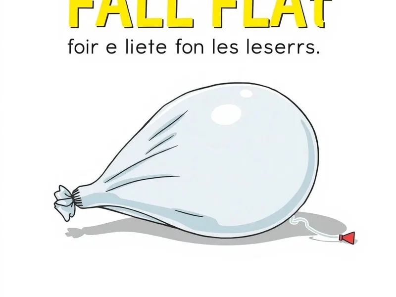 Image of a deflated balloon with the text "Understanding the Idiom Fall Flat"