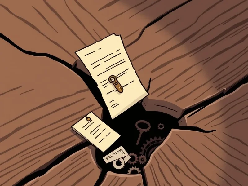 Illustration of items falling through floorboards to represent the idiom Fall Through The Cracks
