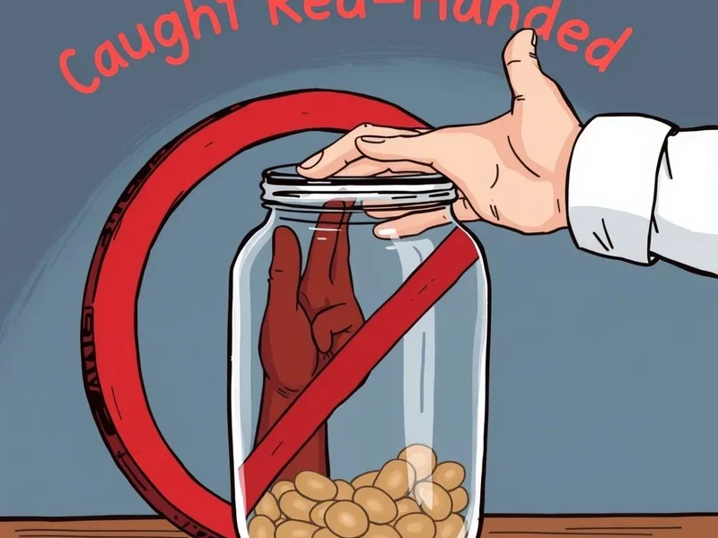 Understanding the idiom Caught Red-Handed