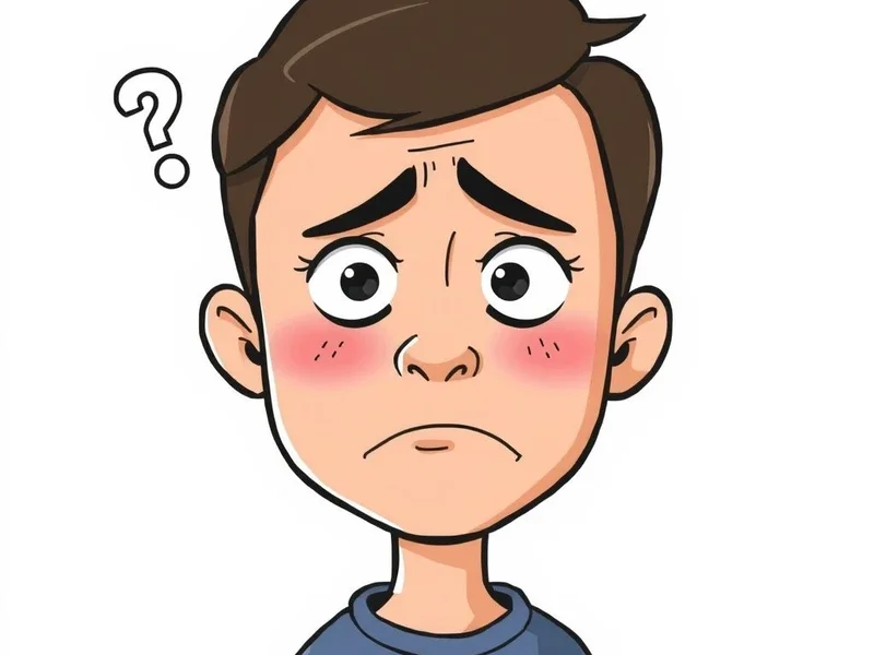 Image showing someone looking confused, trying to remember something, with the text "Draw A Blank"