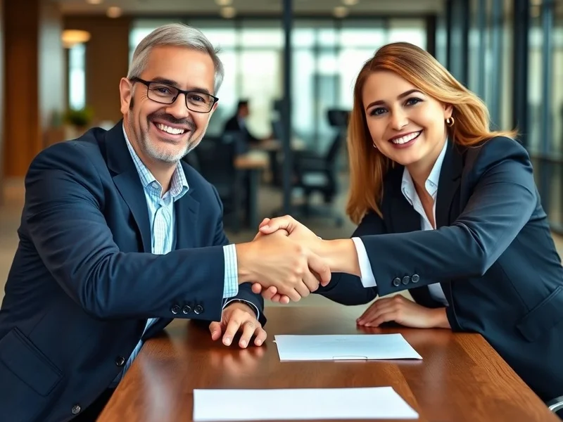 Image showing professionals shaking hands to Close The Deal