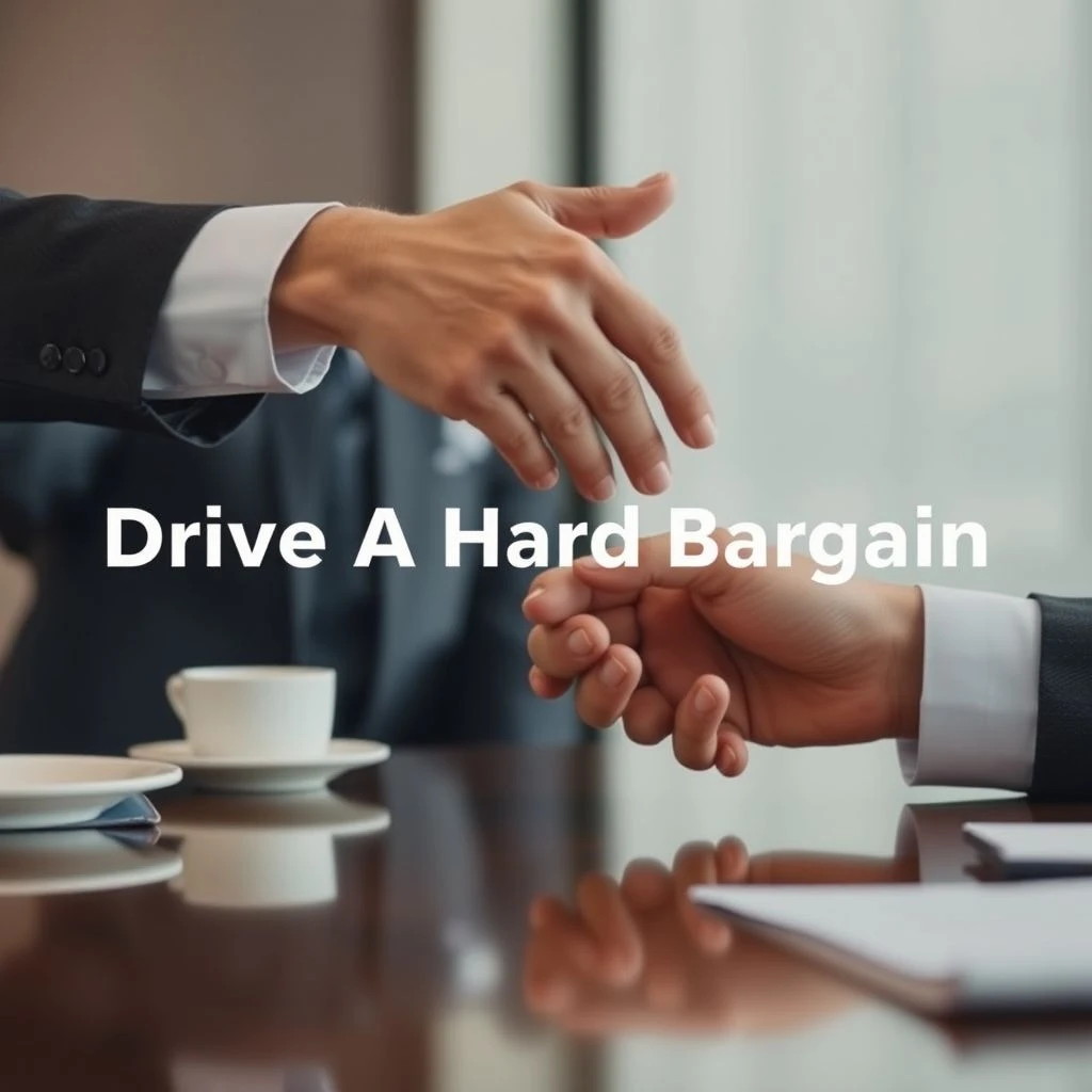 Hiểu và Sử Dụng Thành ngữ Drive A Hard Bargain trong Tiếng Anh