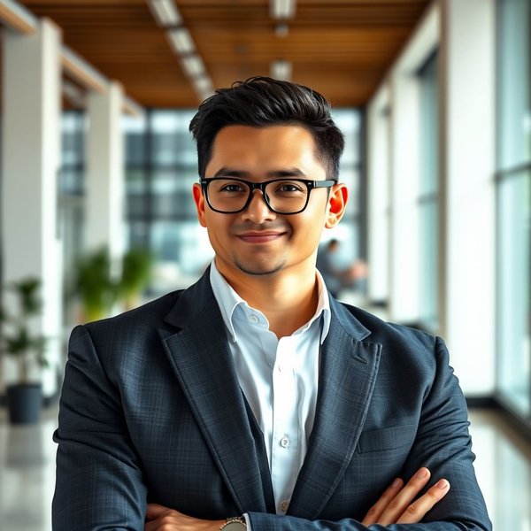 Image of a distinguished individual in a business setting, representing a Captain Of Industry