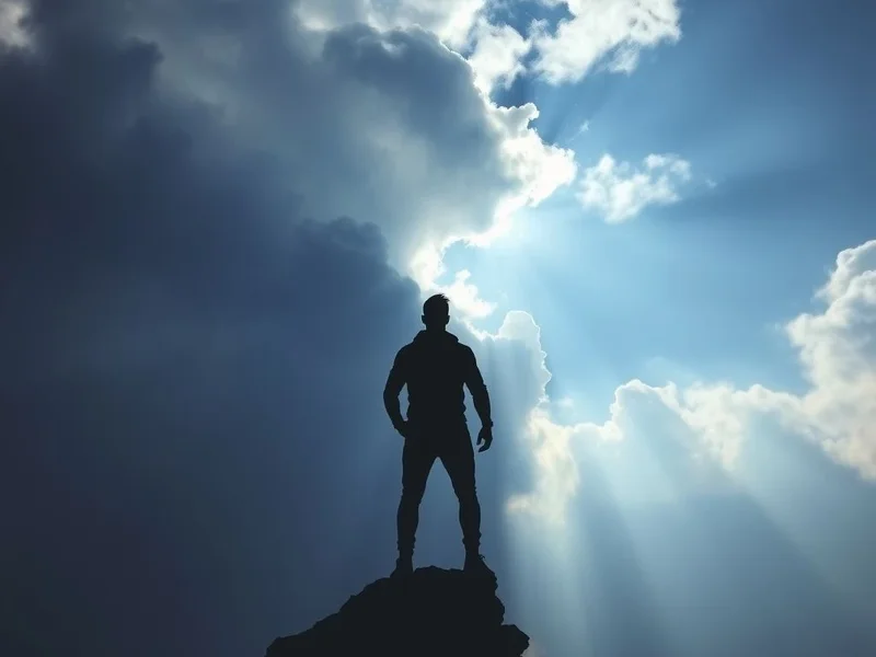 Image depicting determination: Someone achieving a goal despite obstacles, with the text "Come Hell Or High Water" overlaid