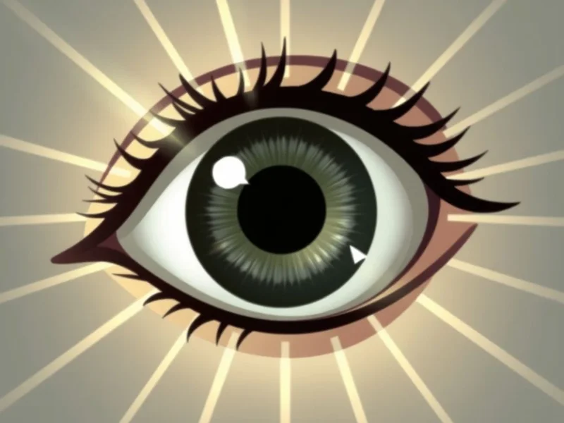 Image of a wide open eye with a lightbulb, signifying an eye-opener moment