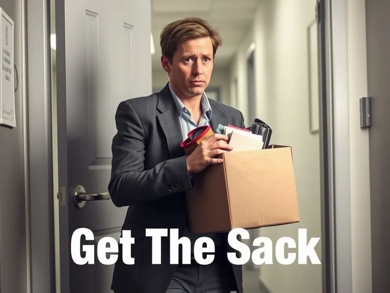 Pessoa parecendo triste com uma caixa de pertences de escritório - Ilustrando Get The Sack