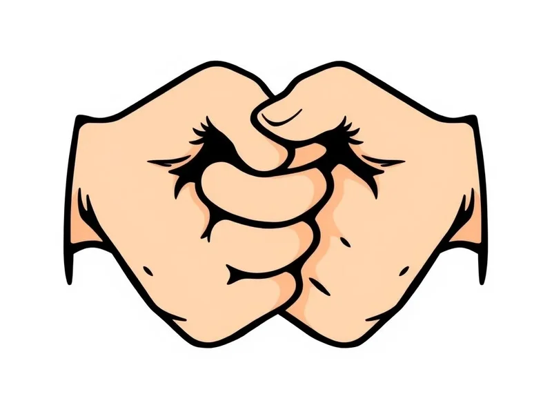 Image: Hai bàn tay nắm chặt vào nhau, minh họa khái niệm "Go Hand In Hand"