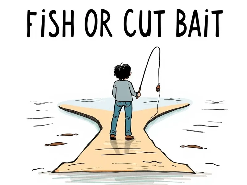 Understanding the idiom Fish Or Cut Bait