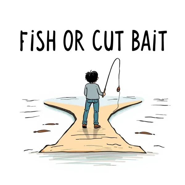 Understanding the idiom Fish Or Cut Bait