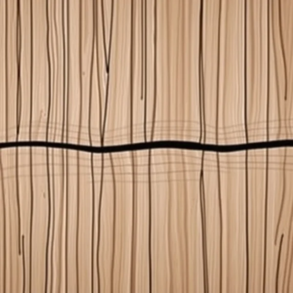 Illustration of wood grain with one path going against it, representing the idiom Go Against The Grain