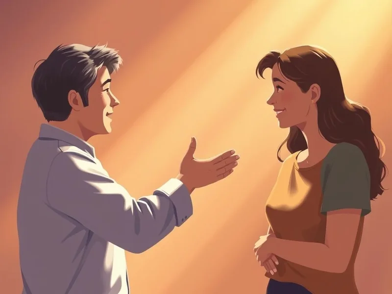 Illustration for the idiom "Give Someone The Benefit Of The Doubt"