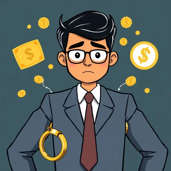 Image title must include the primary keyword: Understanding the idiom Golden Handcuffs in English
