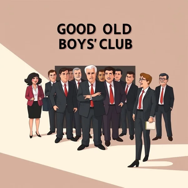 Image title must include the primary keyword: Understanding the Good Old Boys' Club in English idioms