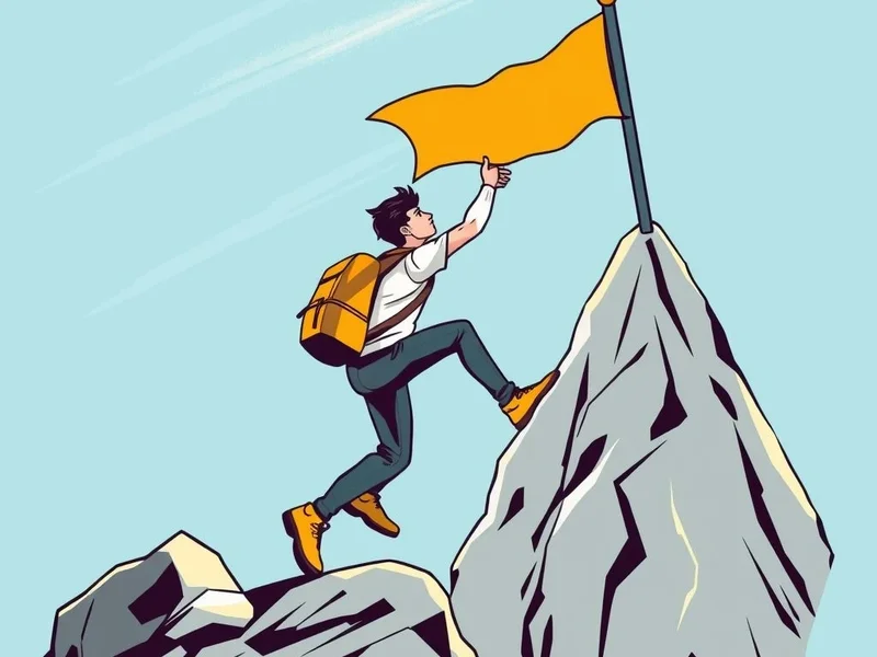 A motivated person actively working towards a goal, illustrating the concept of a Go-Getter