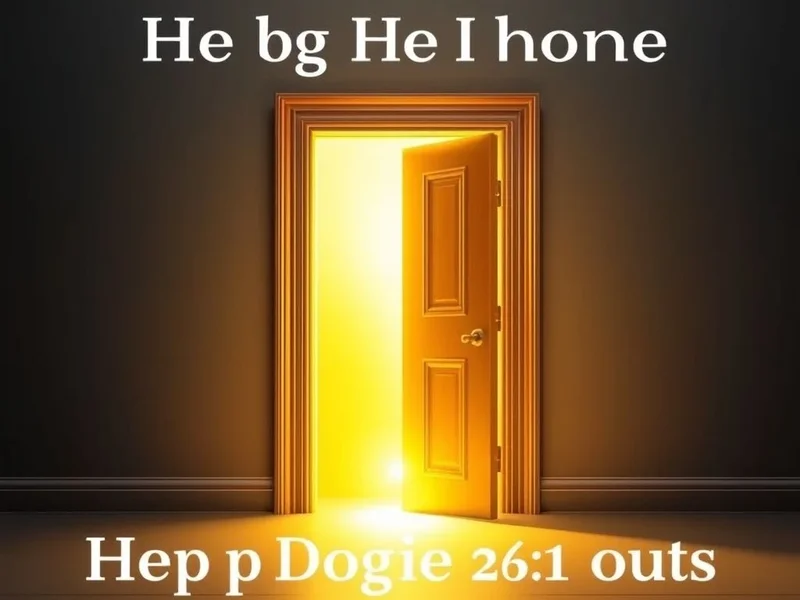 Image of a shining, open door symbolizing a golden opportunity