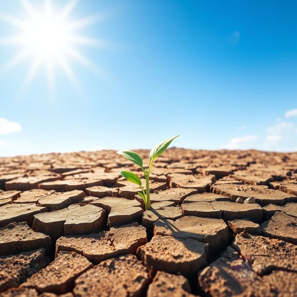 Image of a seedling breaking through dry earth, symbolizing something new and groundbreaking. The image title is: Seedling representing groundbreaking ideas