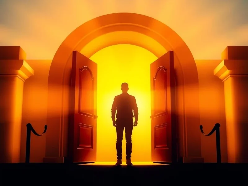 Image of a shining, open door symbolizing a golden opportunity