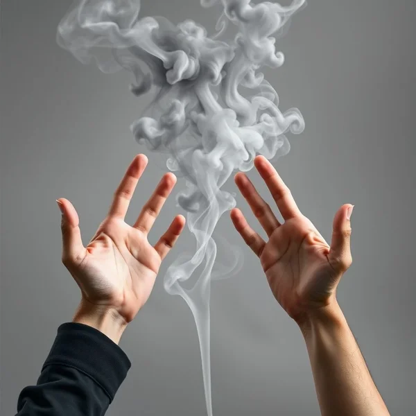 Illustration of a fuzzy, indistinct area symbolizing the meaning of Gray Area