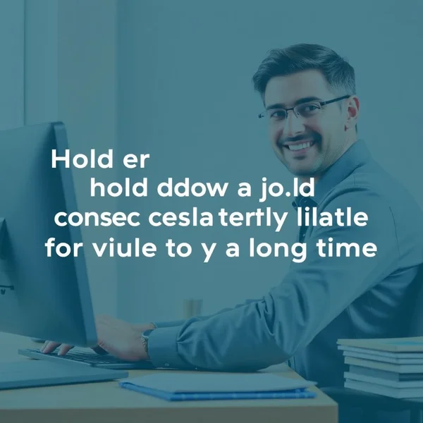 Una persona trabajando exitosamente en un escritorio, simbolizando su habilidad para Hold Down A Job