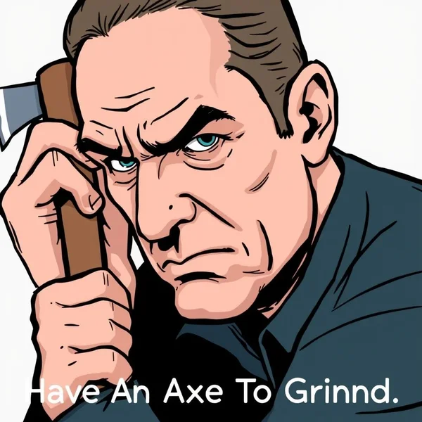 Image illustrating the concept of Have An Axe To Grind