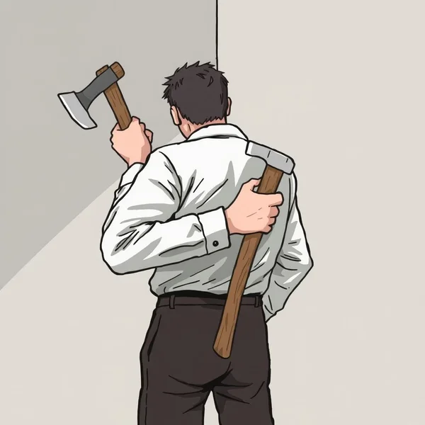 Image illustrating the concept of Have An Axe To Grind