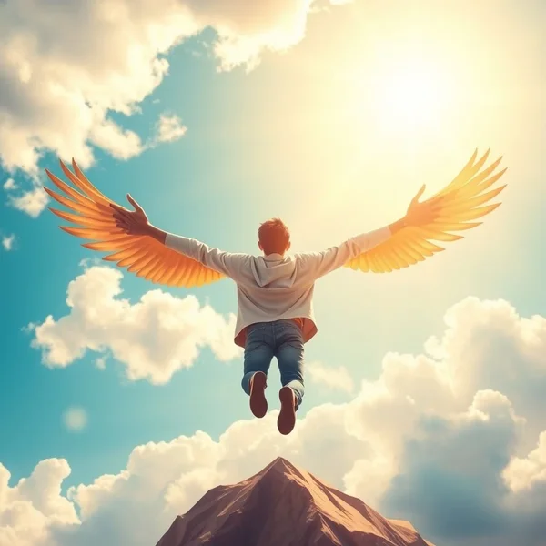 A visual representation of a High Flier achieving success