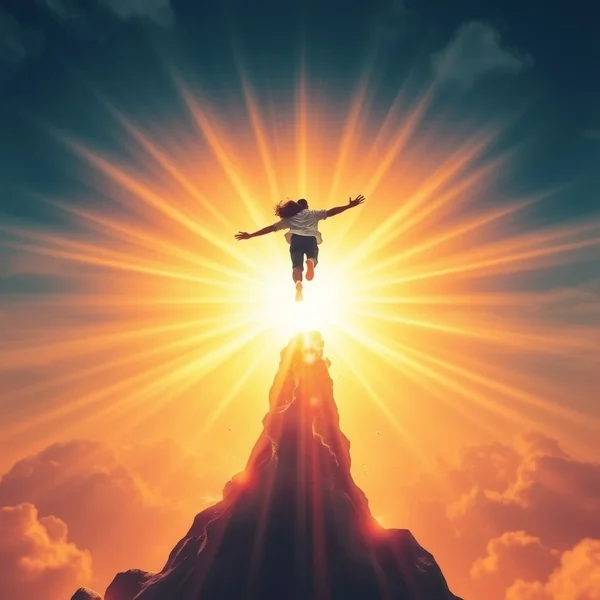 A visual representation of a High Flier achieving success