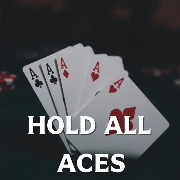 Image showing a hand of cards with all aces, illustrating the idiom "Hold All The Aces"