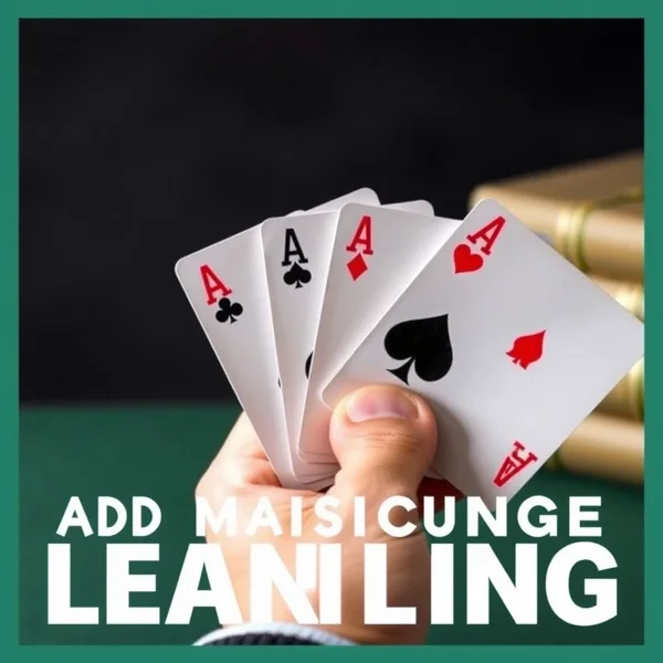 Image showing a hand of cards with all aces, illustrating the idiom "Hold All The Aces"