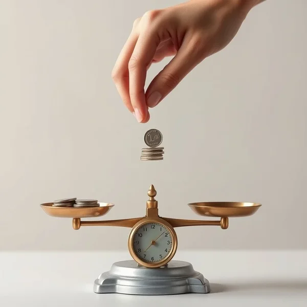 A piggy bank with a measuring tape wrapped around it, symbolizing the effort to Make Ends Meet