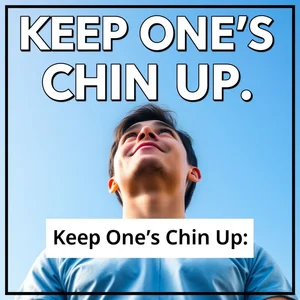 Dominando Keep One's Chin Up Idioma Essencial Inglês Positividade