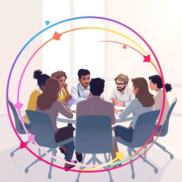 Image of people in a meeting, illustrating being In The Loop