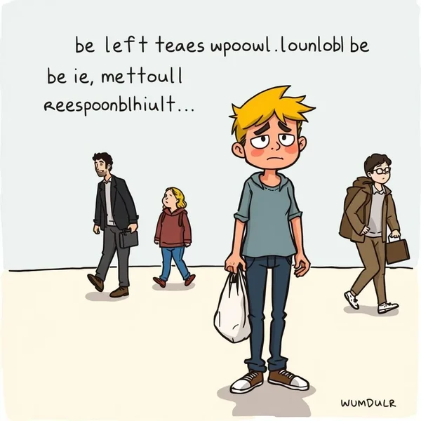 Compreendendo o idioma Left Holding The Bag