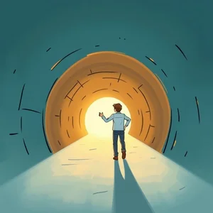 Light At The End Of The Tunnel Modismo de Esperanza para Estudiantes de Inglés
