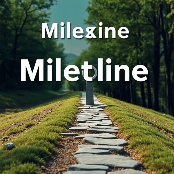 Imagen de un camino con un marcador Milestone, simbolizando cómo reach a milestone
